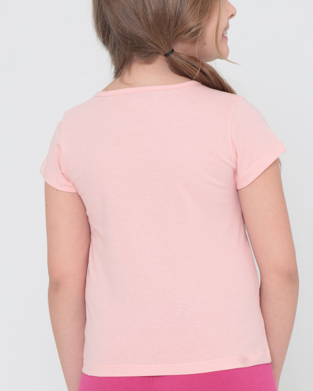 Blusa Infantil Disney Gata Marie Menina - Rosa Claro