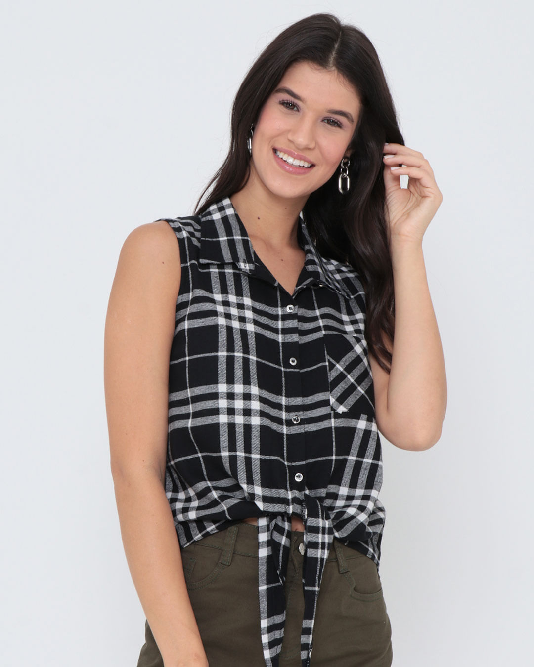 Torra torra best sale camisa xadrez feminina