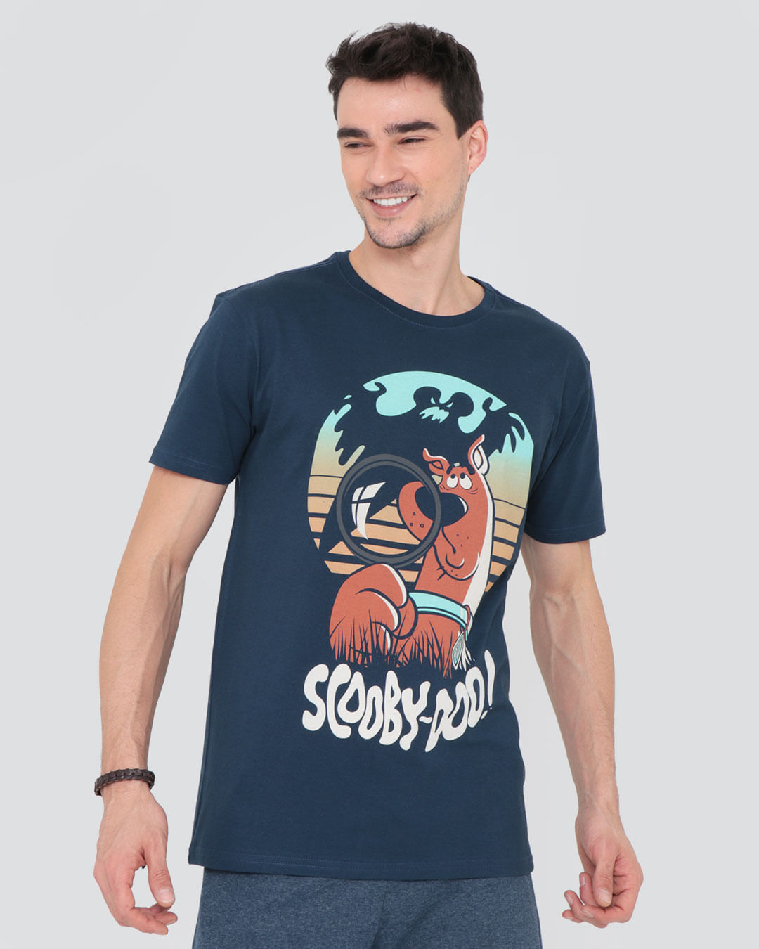 Camiseta Estampa Scooby Doo Azul Marinho   Lojas Torra   Lojas Torra