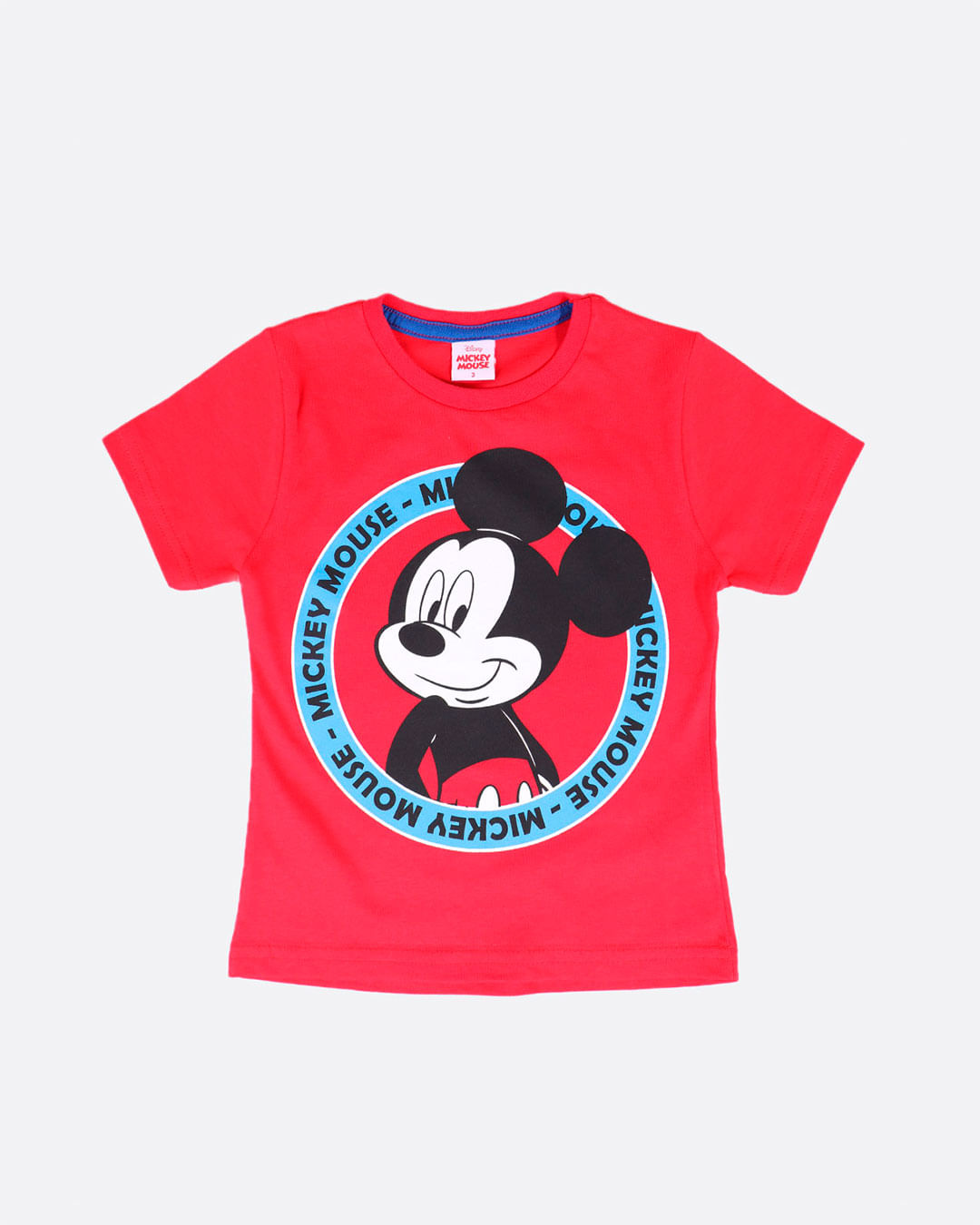 Camiseta Bebê Estampa Mickey Disney Vermelha