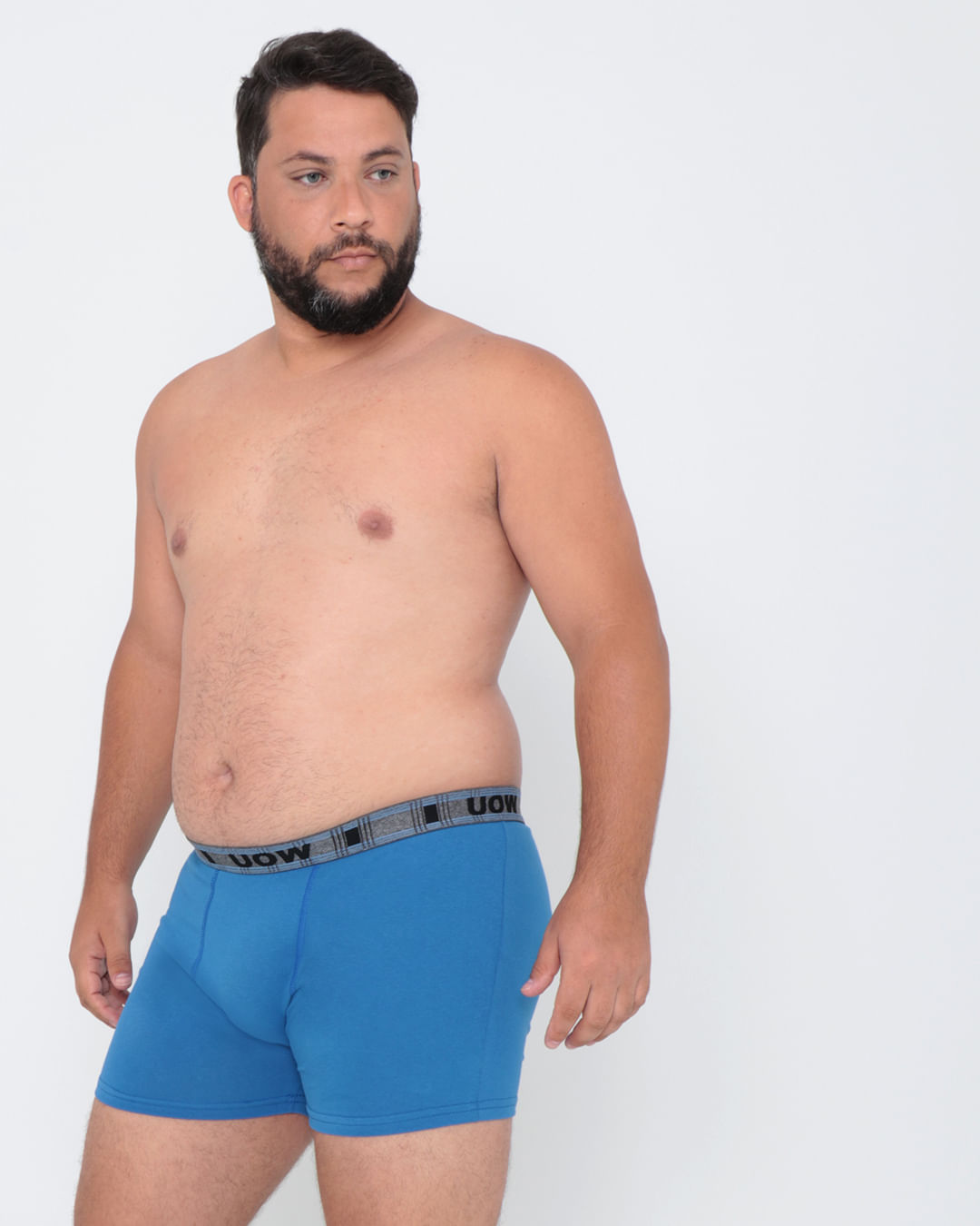 Cueca Plus Size Boxer Azul