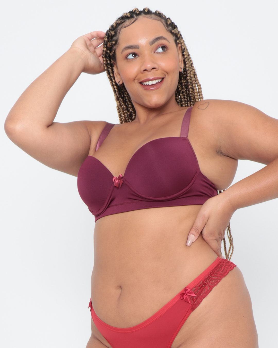 Sutiã Plus Size Básico Vinho