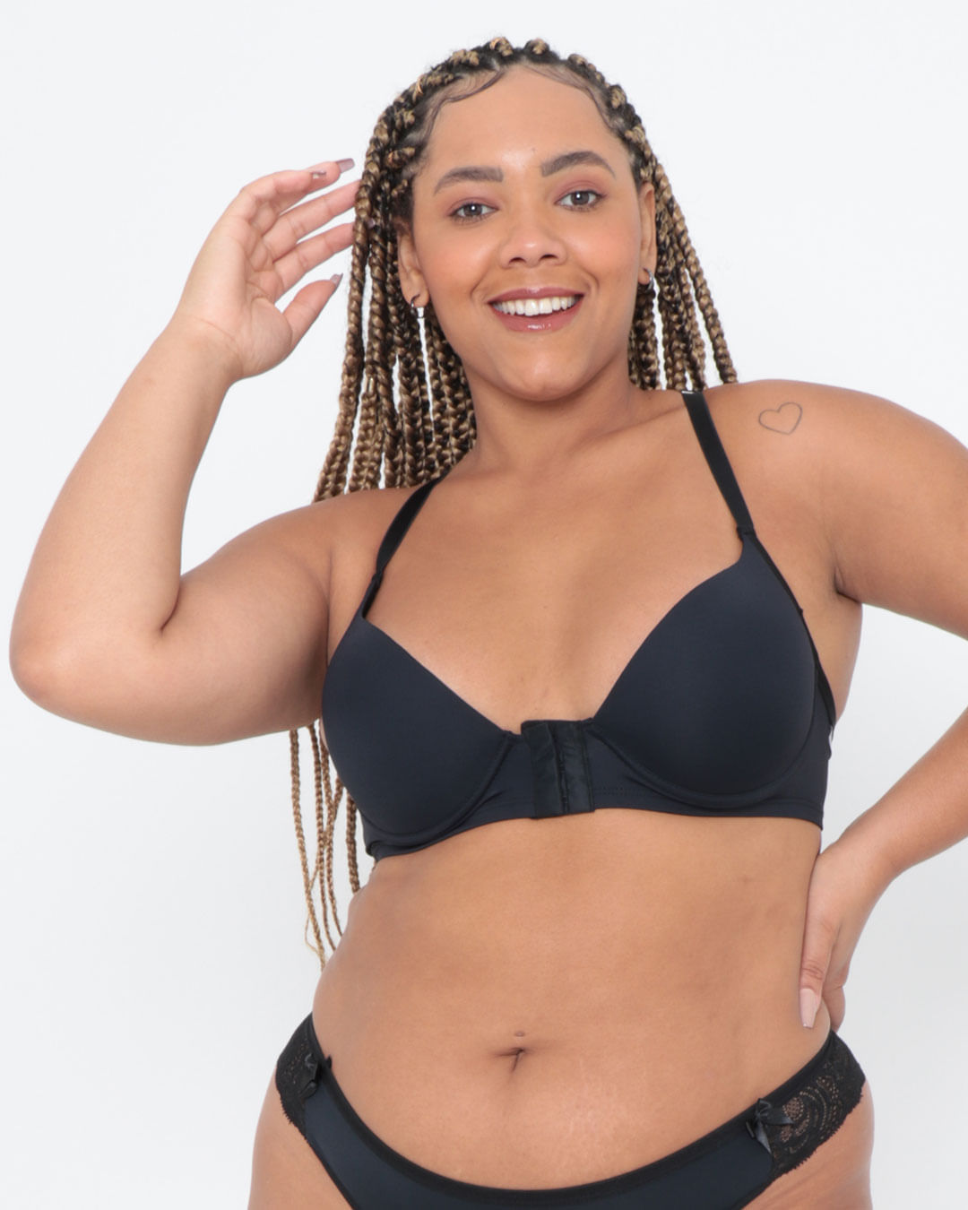 Sutiã Plus Size Nadador Preto