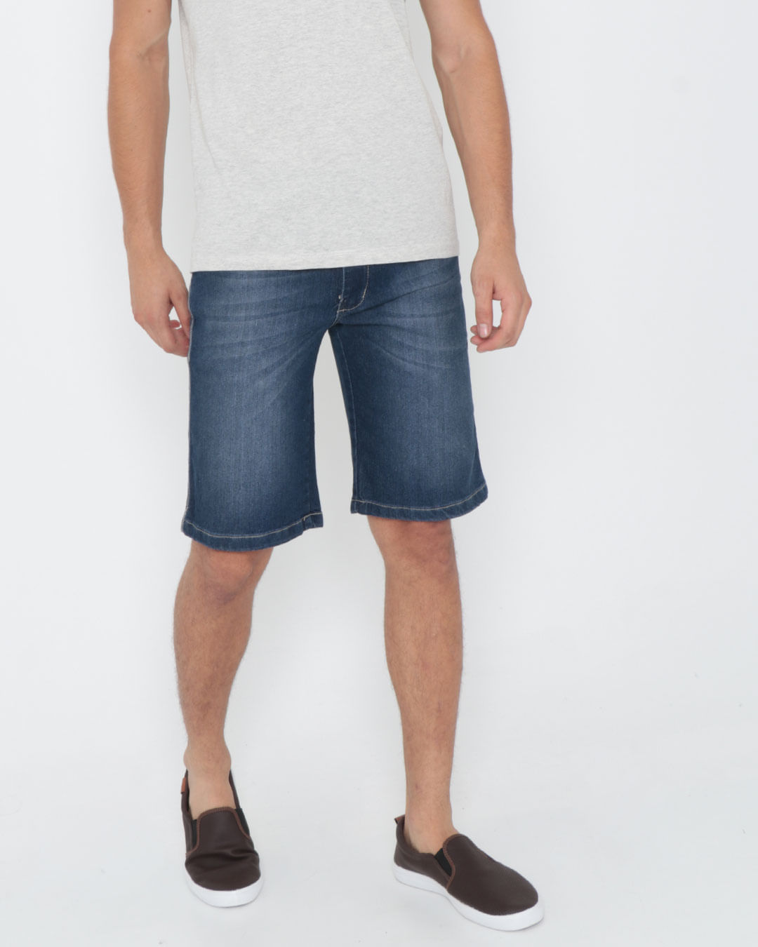 Bermuda jeans sale stretch masculina