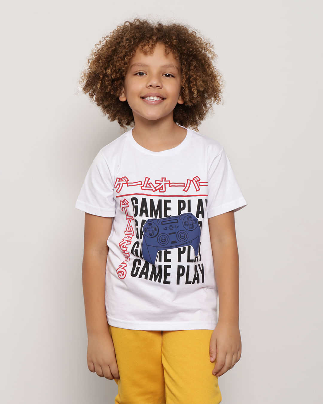 Camiseta Infantil Menino Estampa Jogos - Marshoes