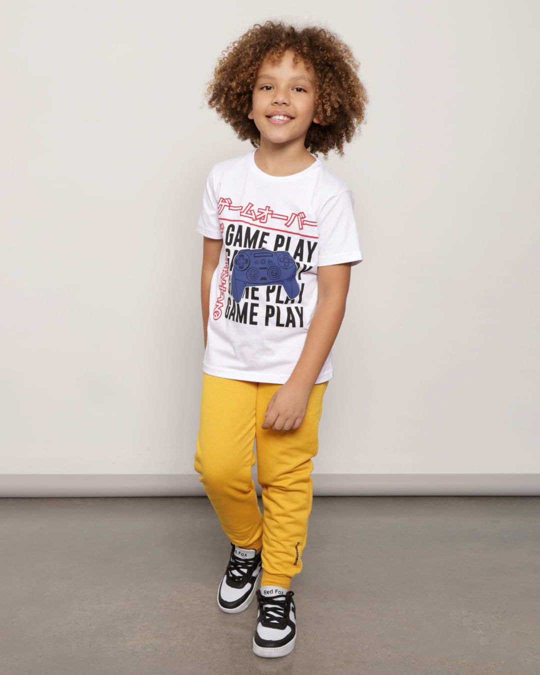 Camiseta Infantil Menino Estampa Jogos - Marshoes