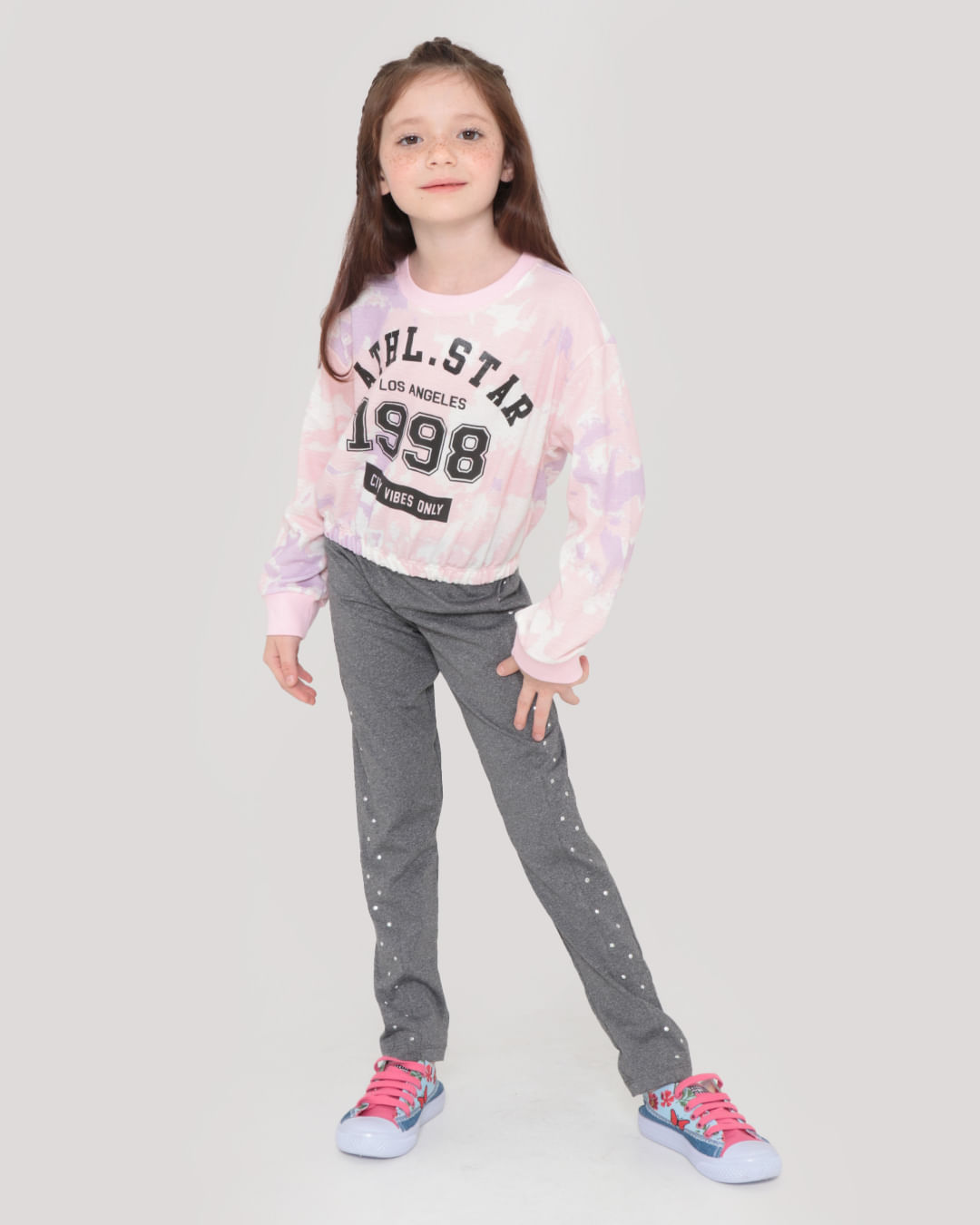 Calça Legging Infantil Cinza Claro Básica - Calça legging Infantil -  Cambitinhos