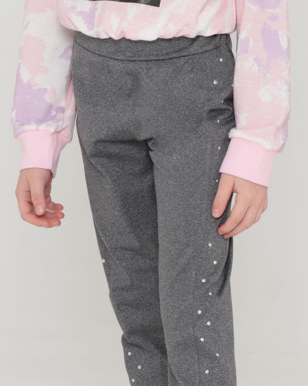 Calça Legging Infantil Cinza Claro Básica - Calça legging Infantil -  Cambitinhos