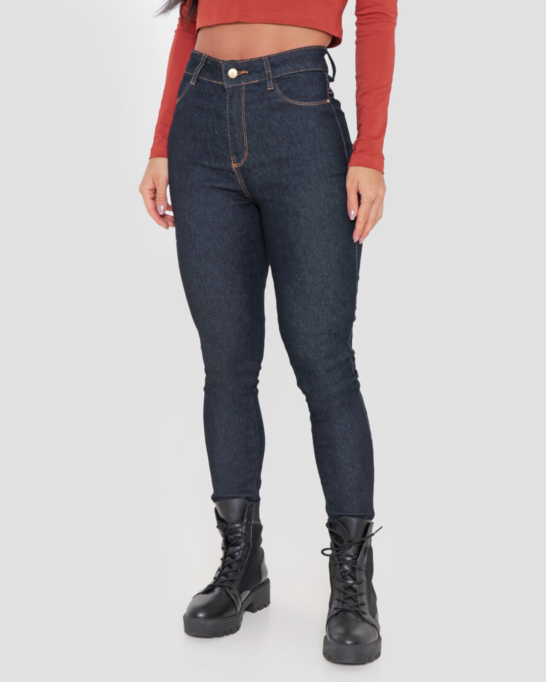 Calça Feminina Jeans Azu Marinhol Metal Estampa - Compre Agora Online