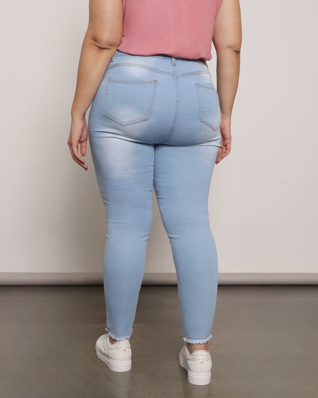Calça jeans feminina cintura super alta cigarrete com lycra - Moda Feminina  - Morena Bella - Calça Plus Size Feminina - Magazine Luiza