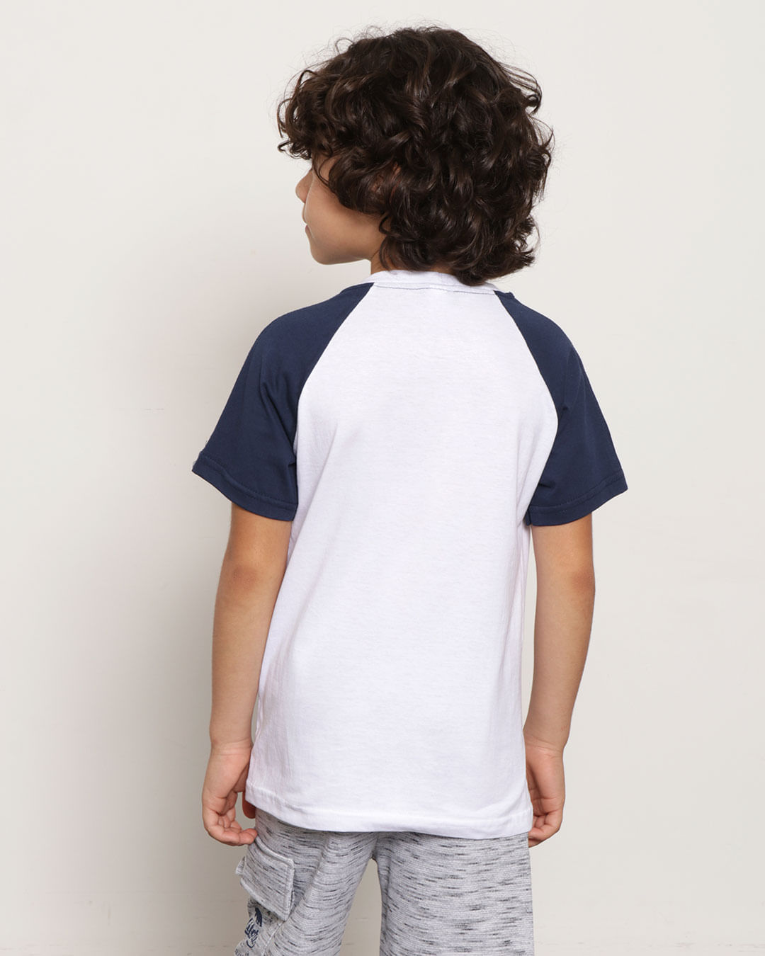 Camiseta Infantil Raglan Branca Roar (2)