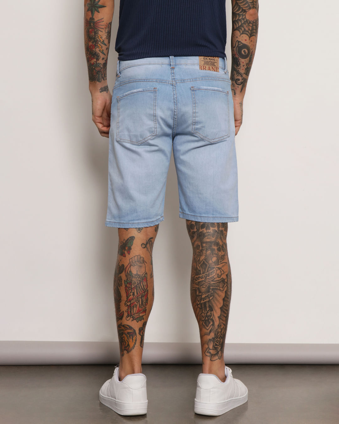 Bermuda jeans azul fashion claro