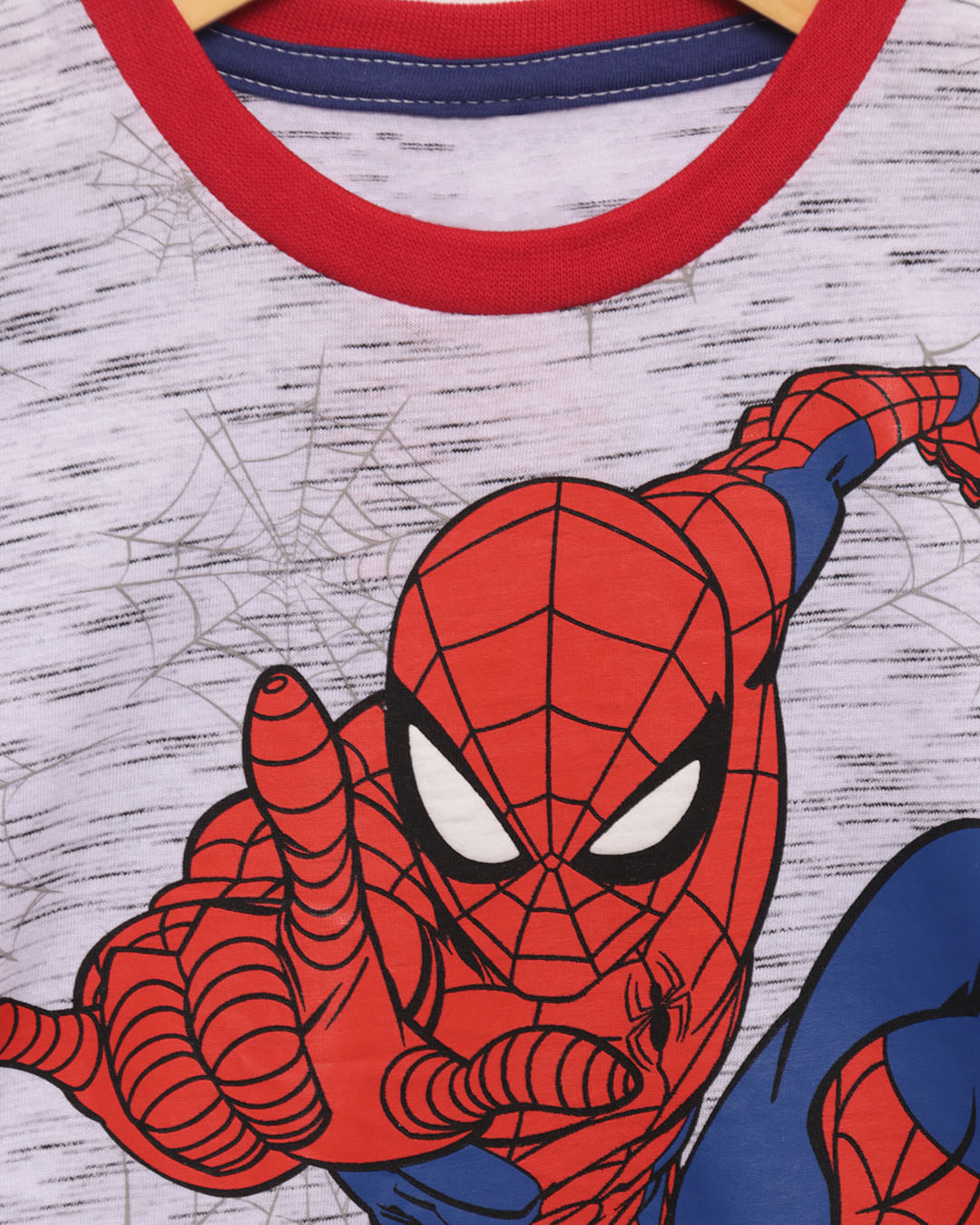 Camiseta Bebê Homem Aranha Manga Curta Marvel Vermelha