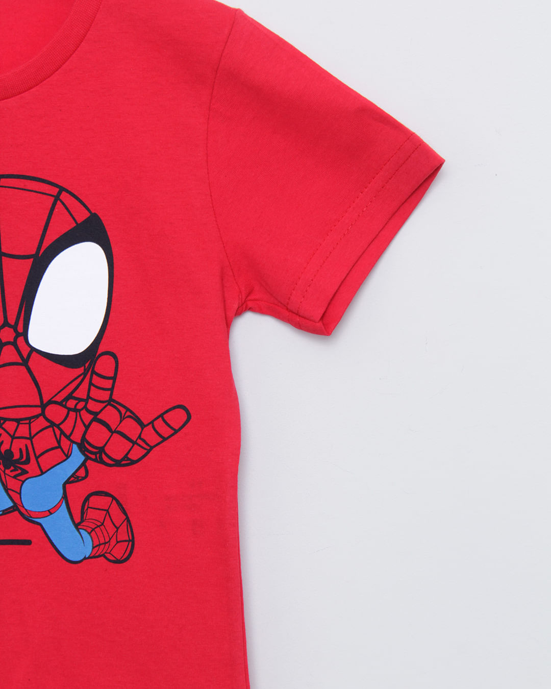 Camiseta Bebê Homem Aranha Manga Curta Marvel Vermelha