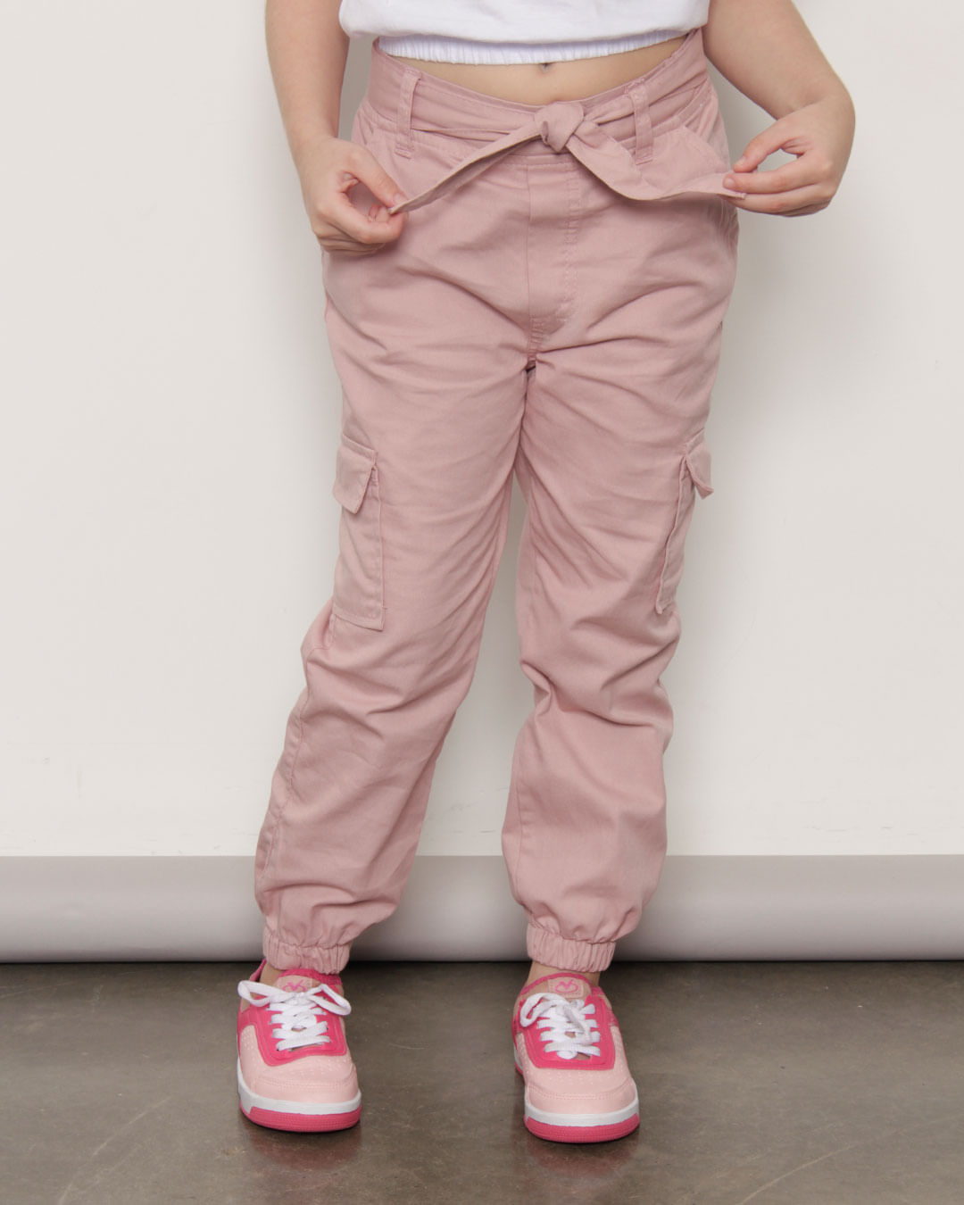 Calça Cargo Feminina Tecido Sarja Moda Blogueira - Pink Chic Moda Feminina