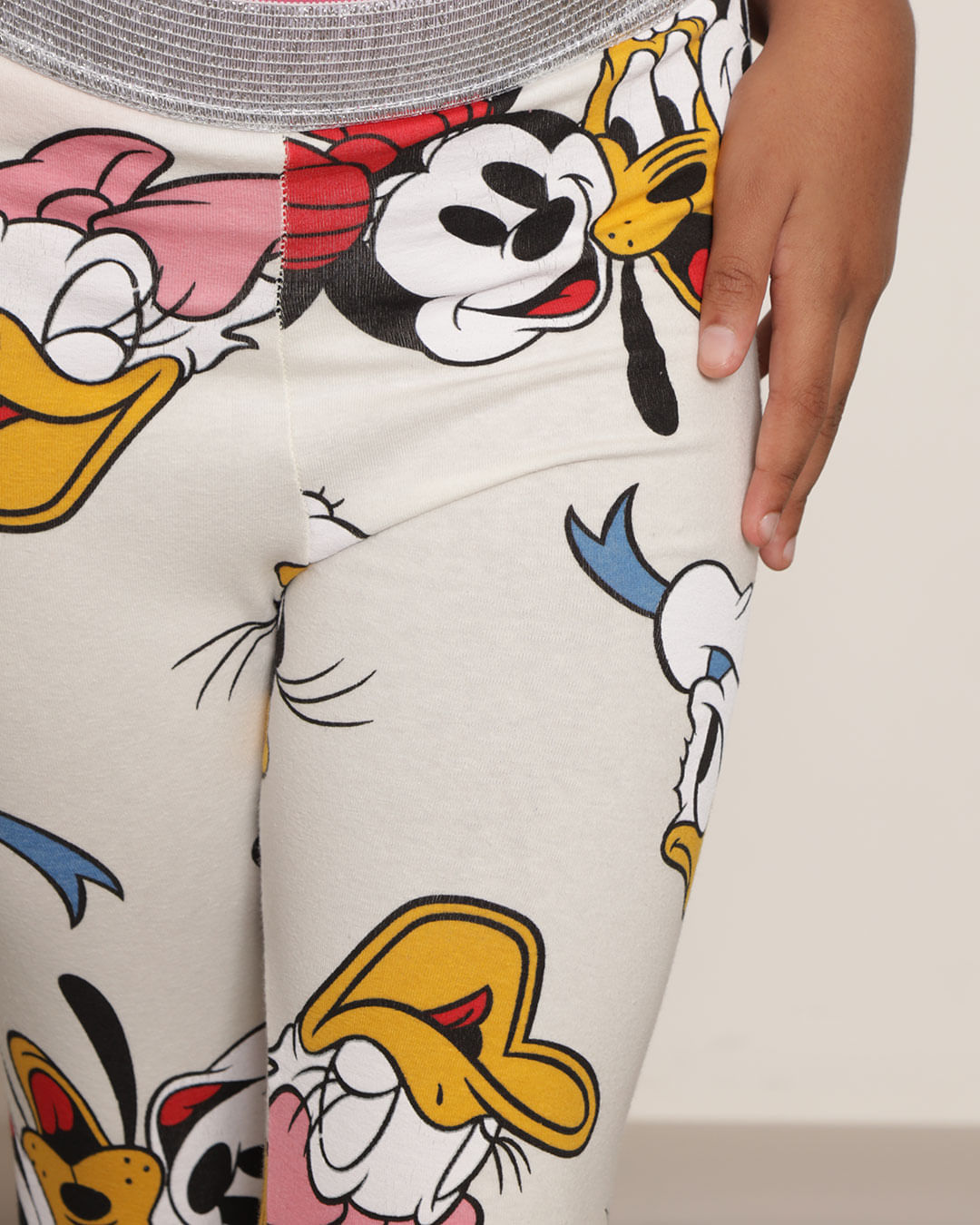Calça Infantil Legging Liganete Estampa Mickey e Minnie Disney