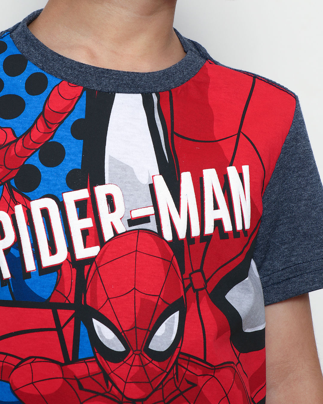 Camiseta Infantil Manga Curta Algodão Homem Aranha Vermelho Tam 2 a 10