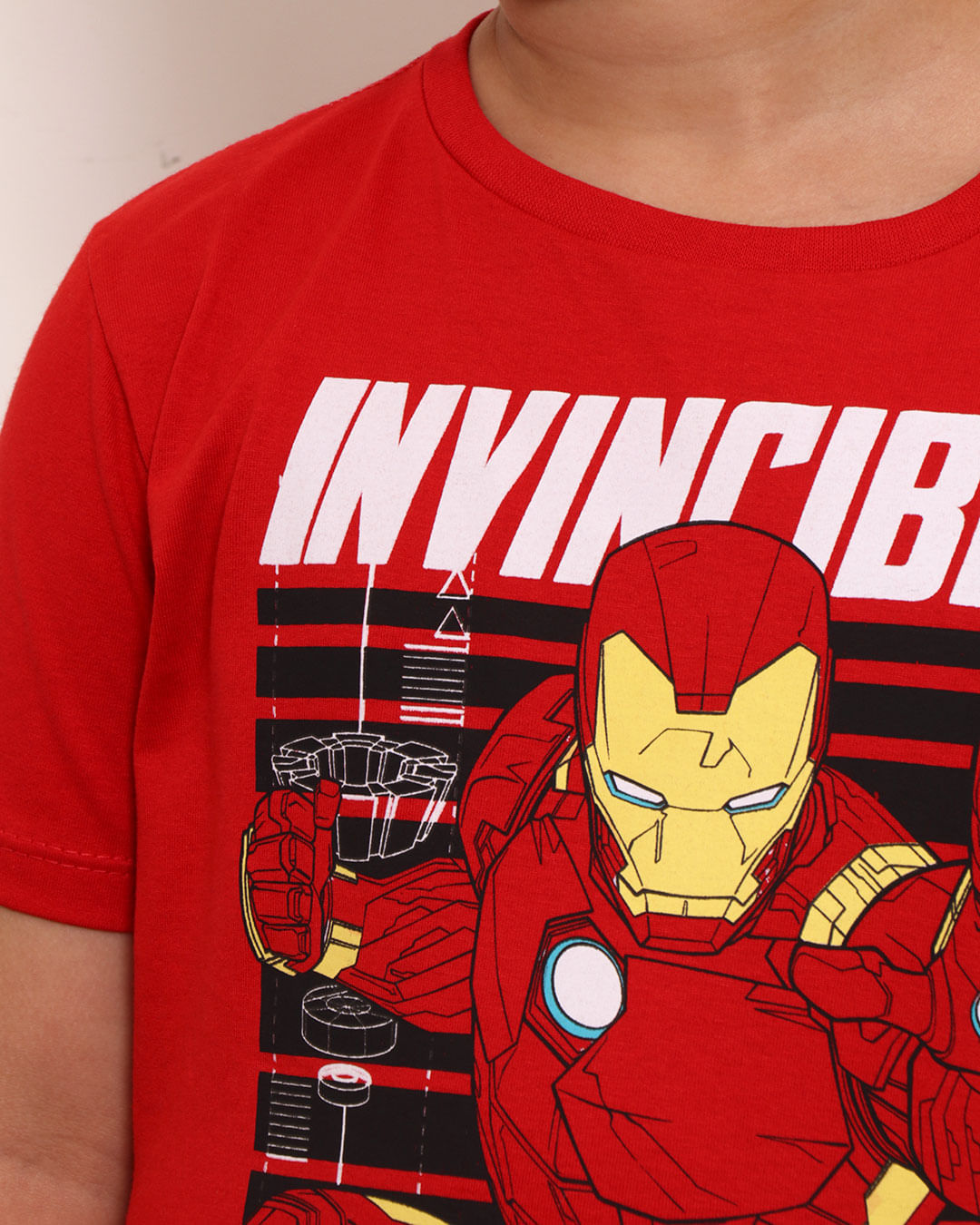 Camiseta Tip Top Homem De Ferro Vermelha - Compre Agora