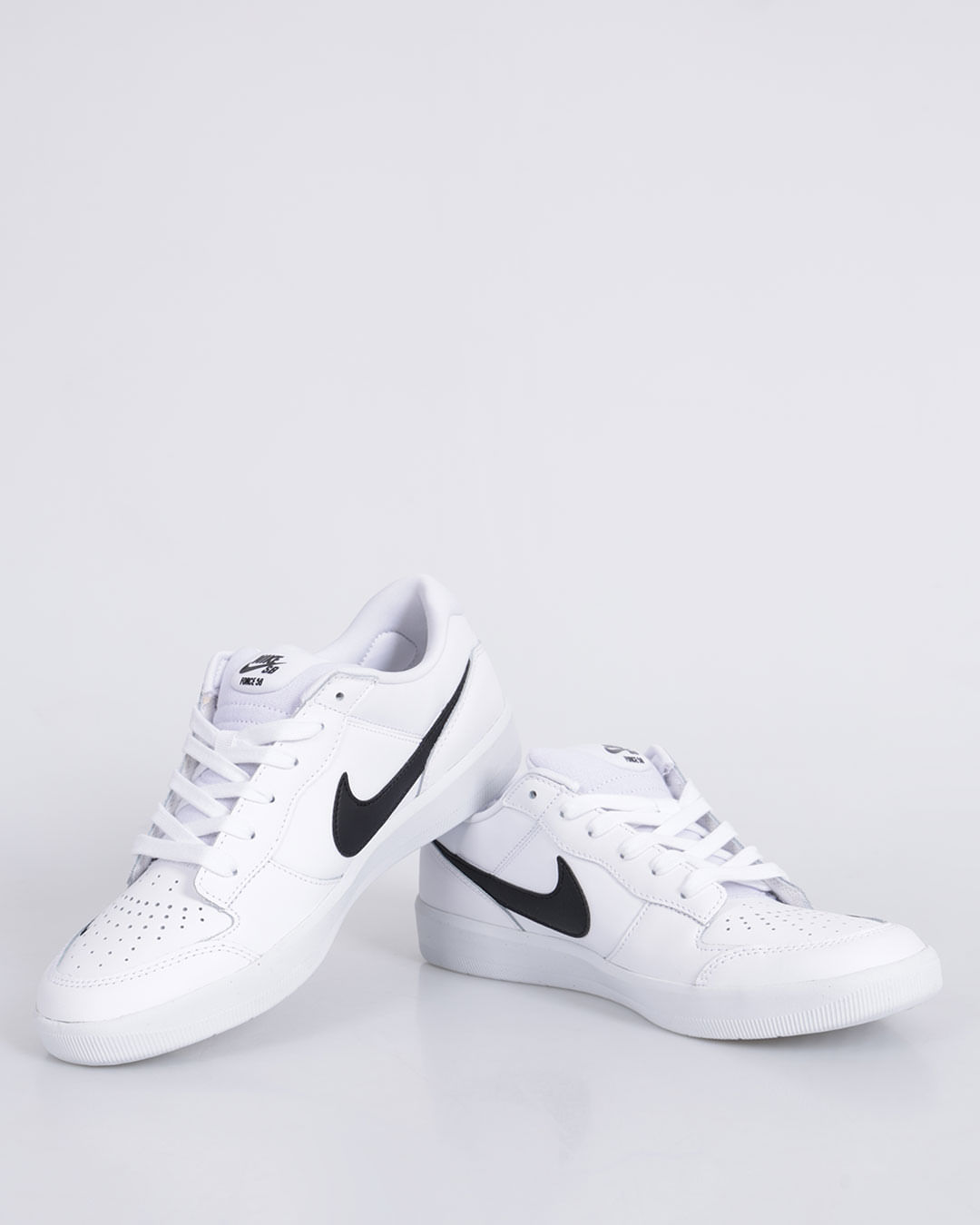 Tenis fashion nike branco de couro masculino