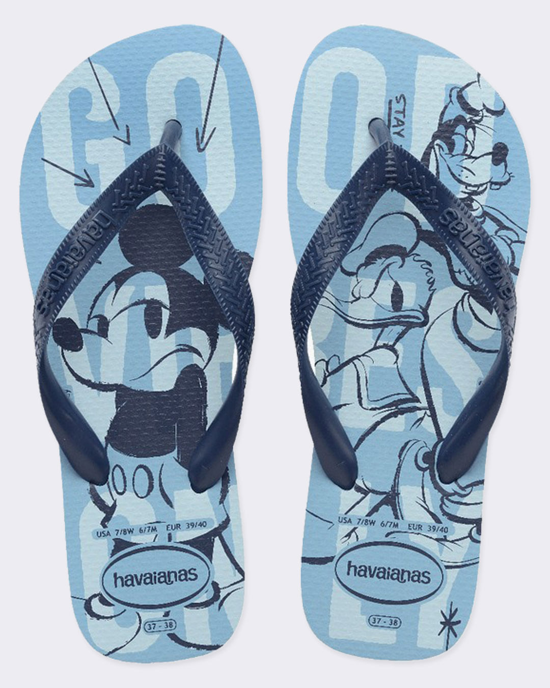 Chinelo Havaianas Mickey Disney Top Azul