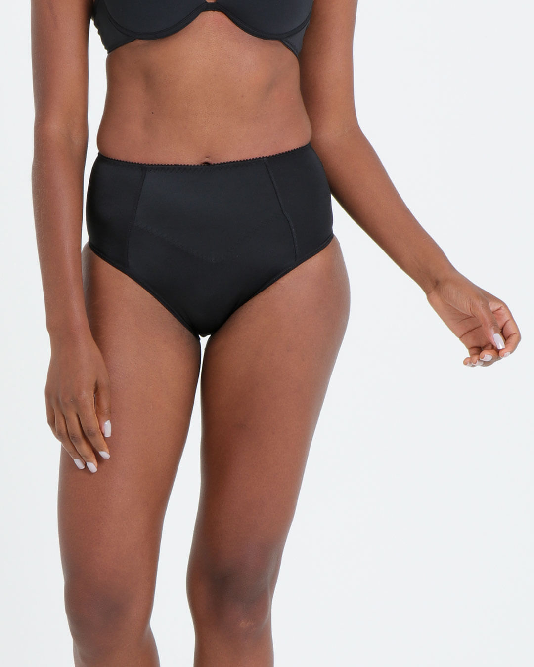 Calcinha Alta Modeladora Preta