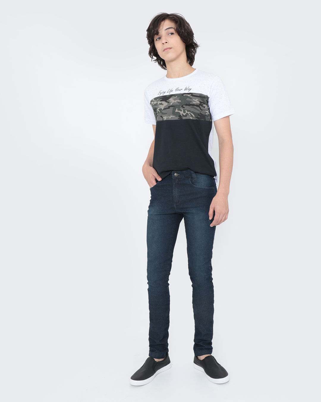 Calça Jeans Juvenil Azul Marinho