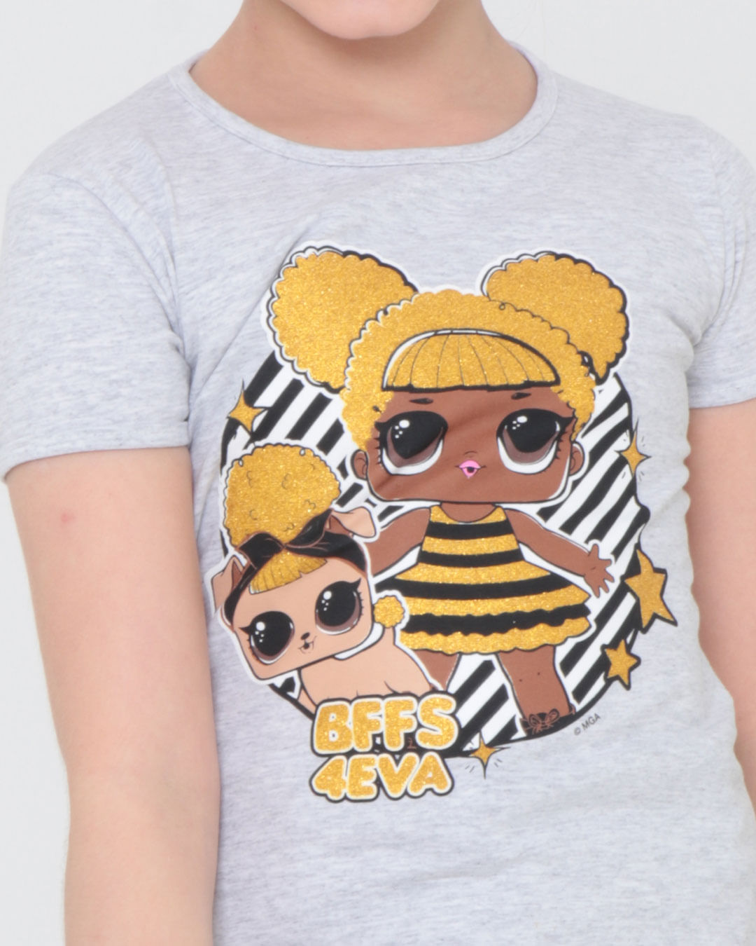 Blusa Infantil LOL Surprise Mescla Cinza