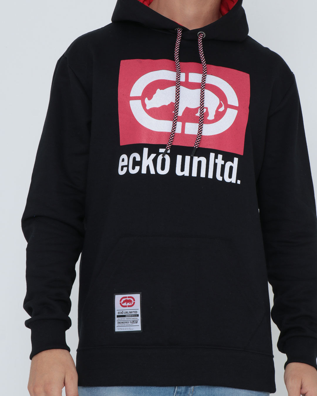 Blusão Moletom Masculino Ecko Preto Lojas Torra Lojas Torra