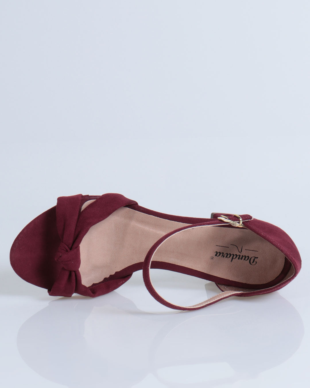 Sandália Salto Baixo Sapato Salto Marsala Comprar Sandália Marsala