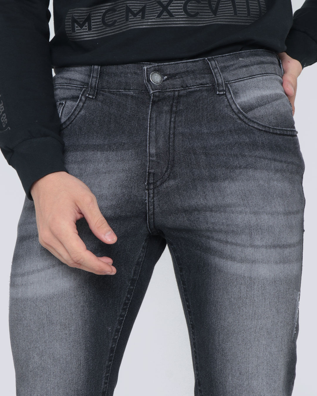 Calça Jeans Skinny Preta Masculina Lojas Torra