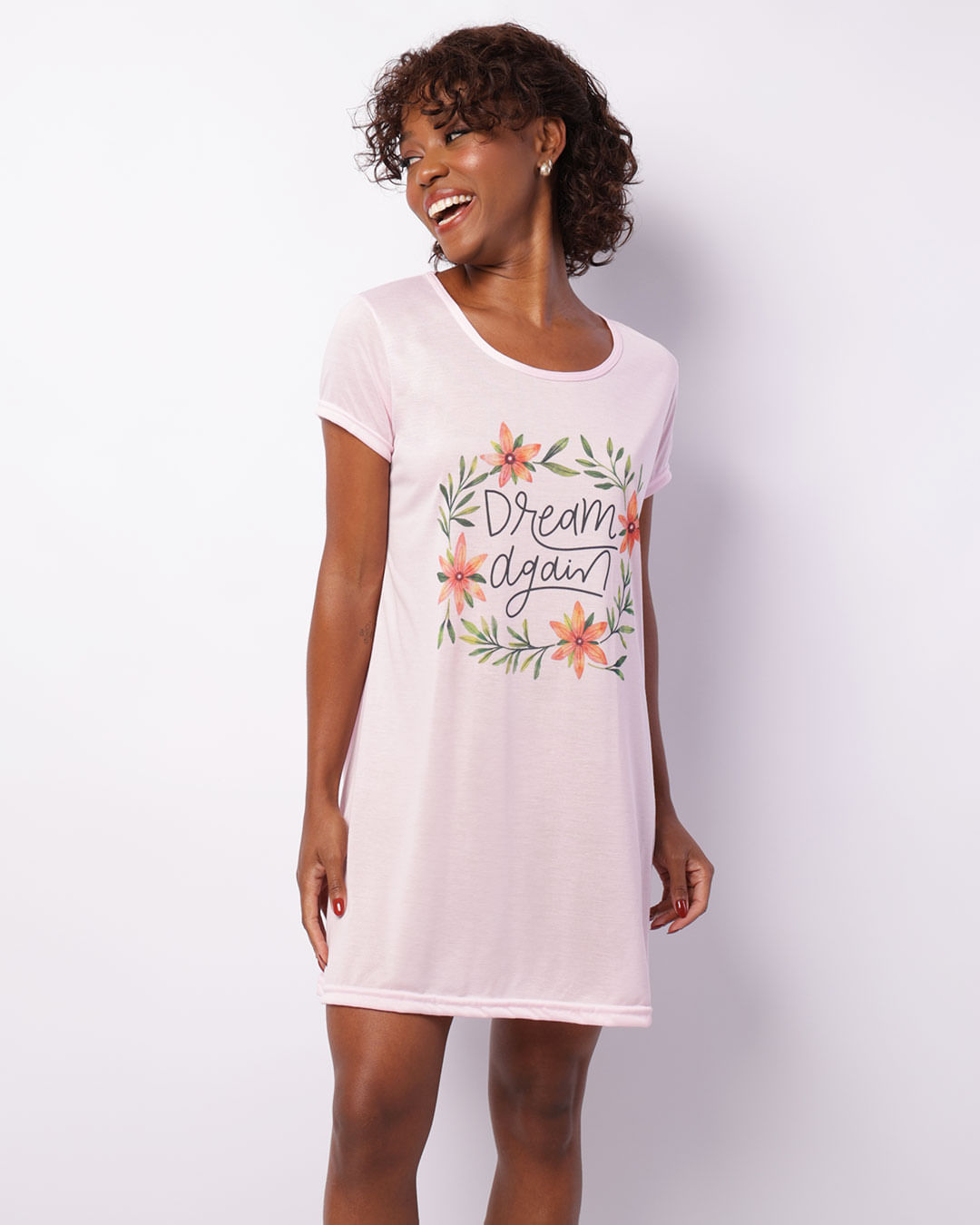 Camisola e Baby Doll Pijamas Roupas de Dormir Linha Noite