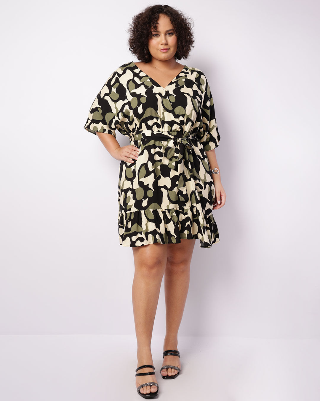 Vestido Estampado Vestido Esportivo Plus Size Vestido Plus Size
