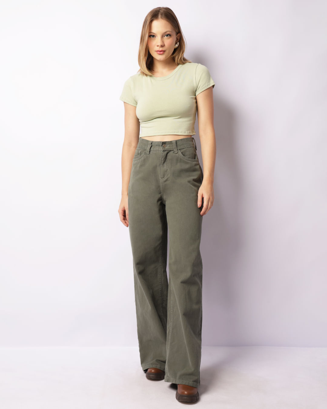 Wide Leg CalÃ§a Adidas Verde Feminina Calça Jeans Feminina Wide