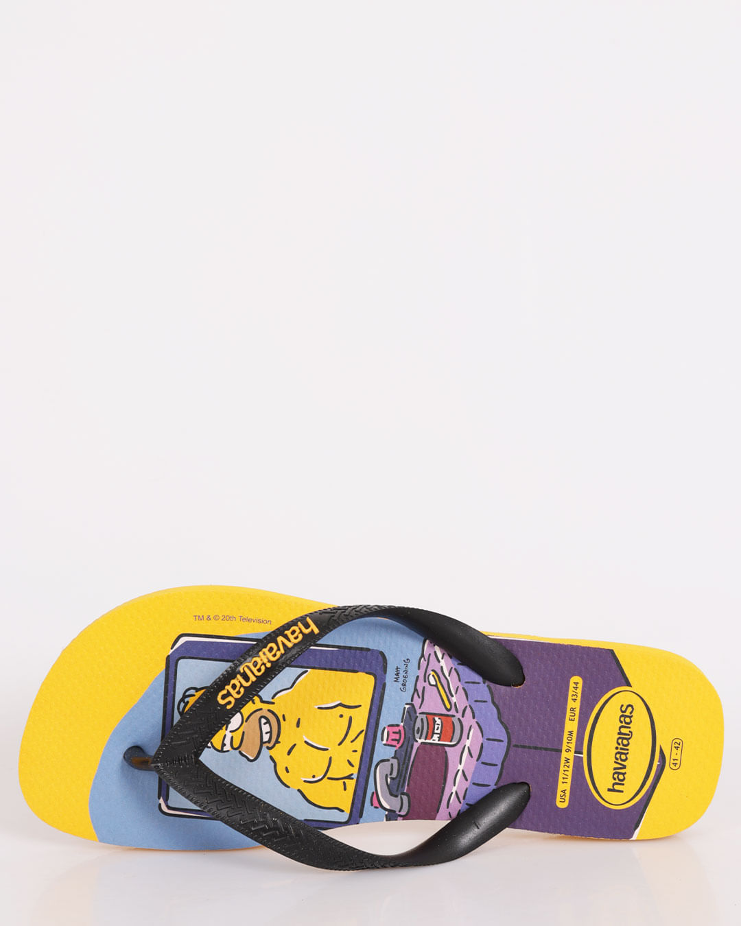 Chinelo Havaianas Masculino Os Simpsons Amarelo