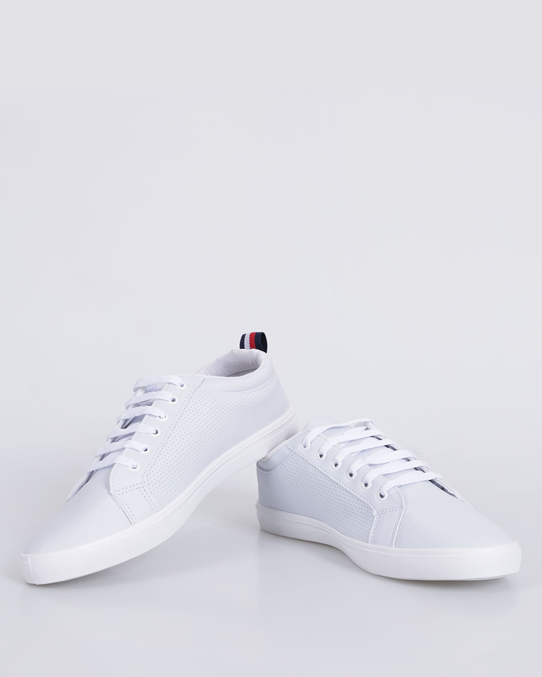Tênis Masculino Casual Polo Com Bordado Branco