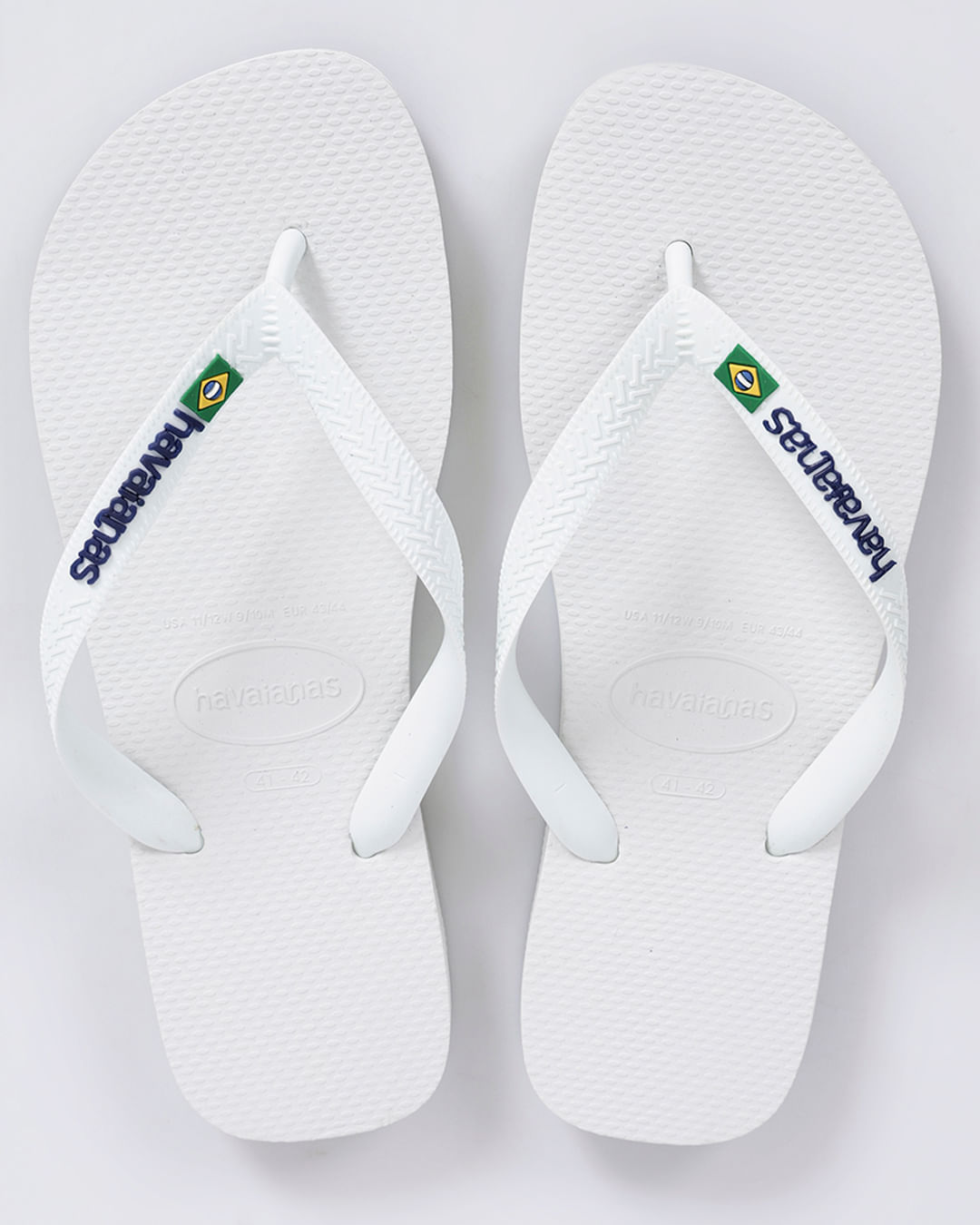 Chinelo Havaianas Masculino Tradicional Brasil Branca - Main Image