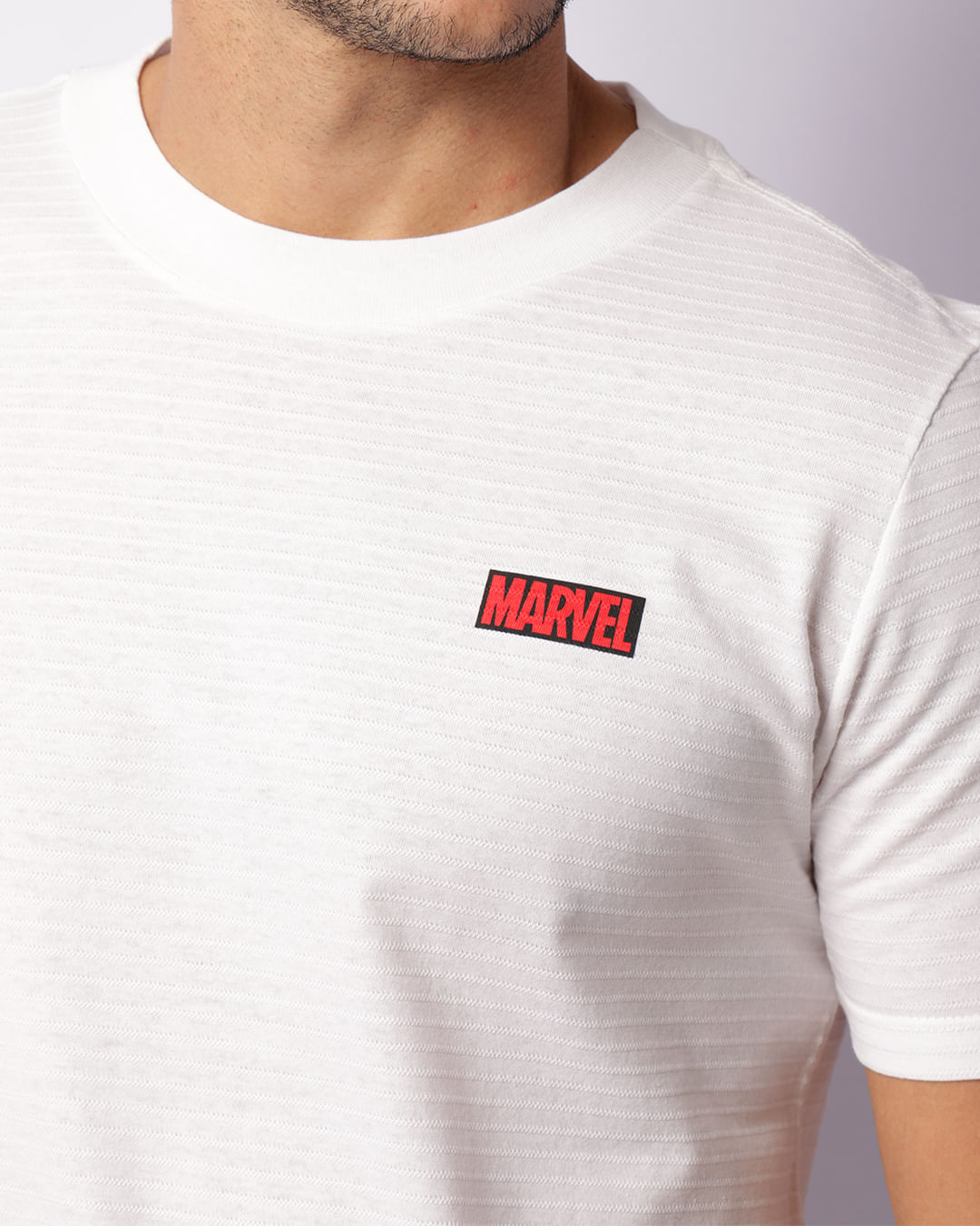 Camiseta Masculina Texturizada Marvel Homem De Ferro Branca