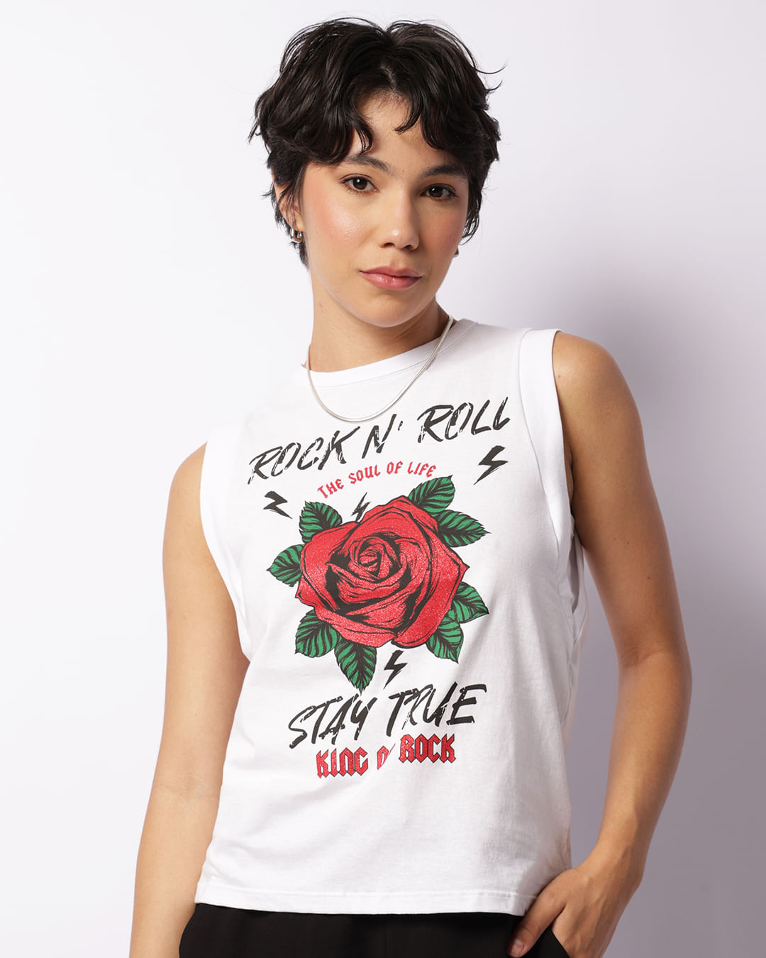 Regata Roupa Feminina Rock ESCAMBAU VIRTUAL REGATA FEMININA I LOVE