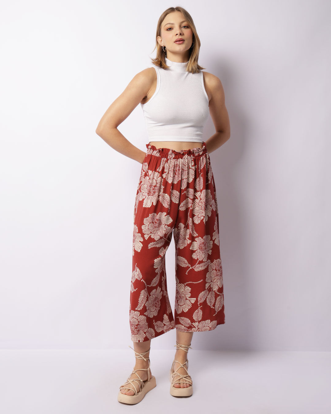 Calça Envelope Saia Pantacourt Calça Pantalona CalÃ§a Envelope - Main Image