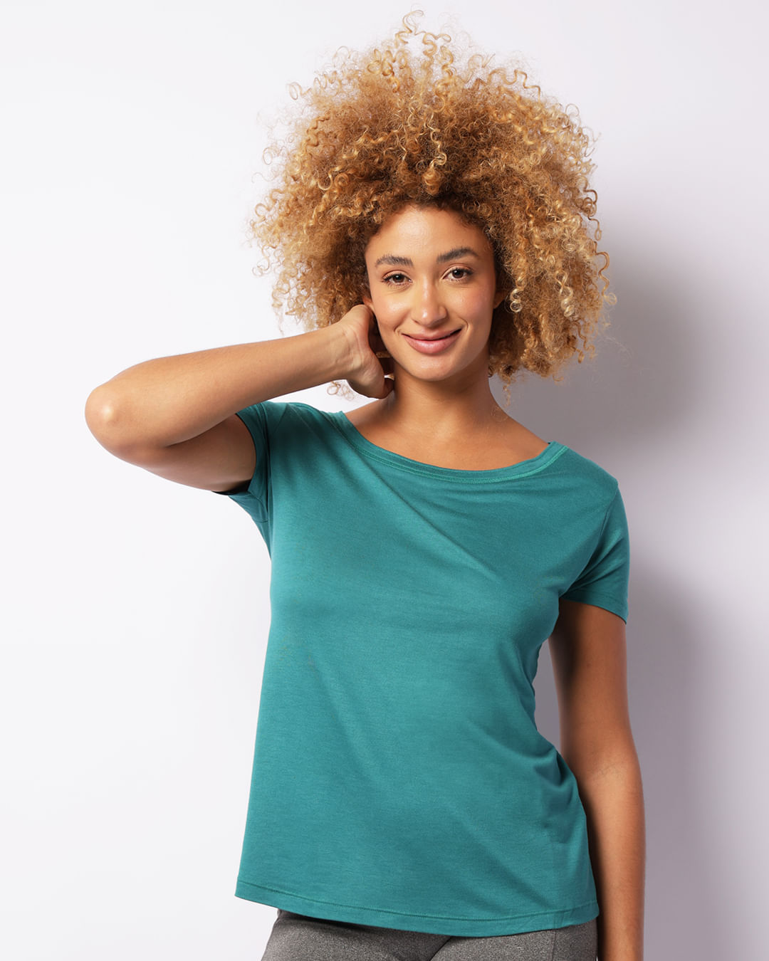 Blusa Fitness Feminina Fitter Manga Curta Verde