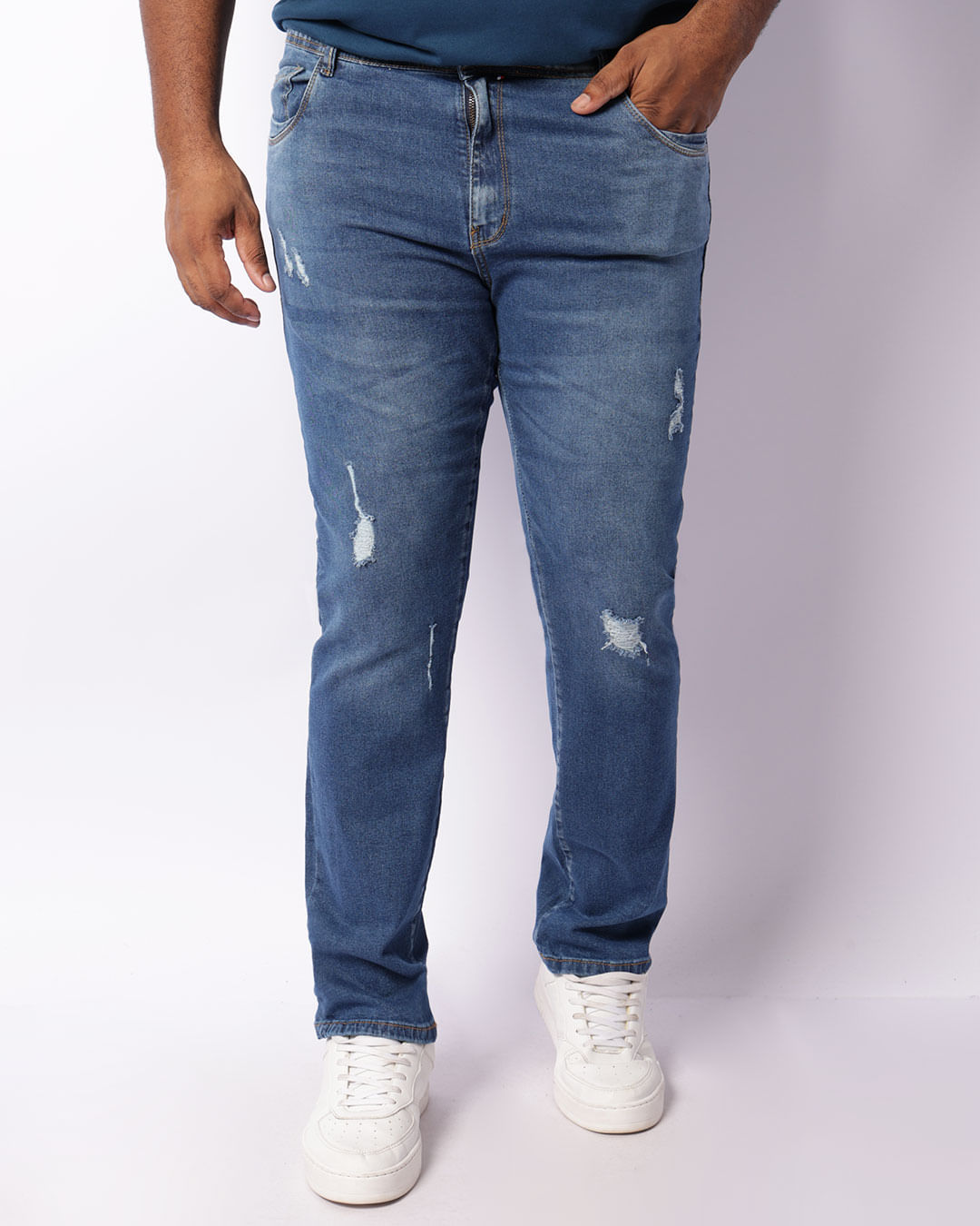 Calça Skinny CalÃ§as Jeans Masculina Plus Size Calça Jeans