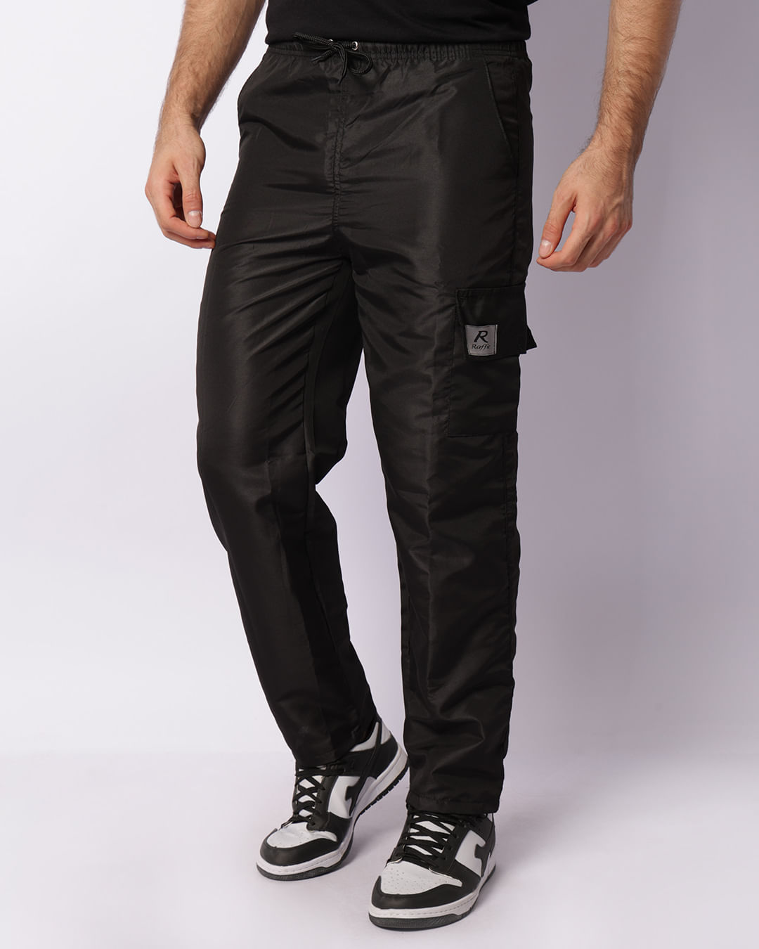 Jogger CalÃ§a Tactel Preta Masculina Tactel CalÃ§a Jogger Larga