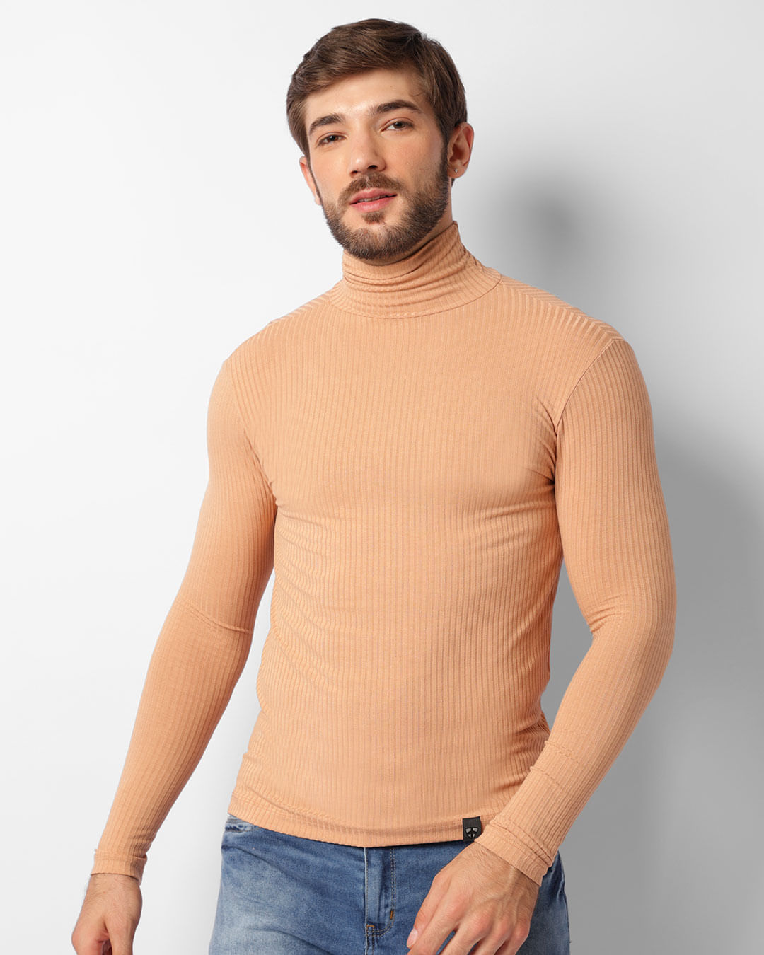 Camiseta Masculina Blusa Manga Longa High Camiseta Gola Sueter