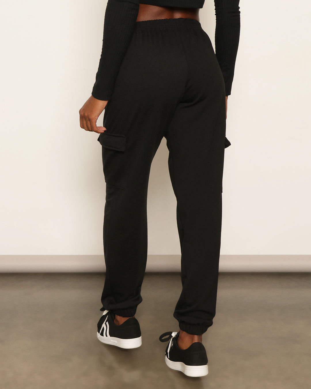 Looks CalÃ§a Abrigo Feminina CalÃ§a De Moletom Preta Feminina