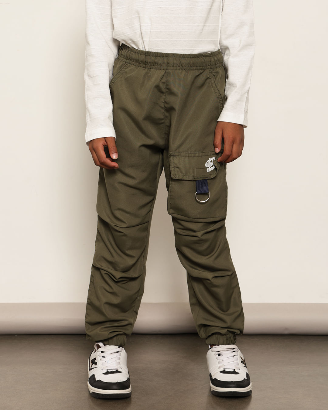 Calça Infantil Parachute Com Bolso Verde