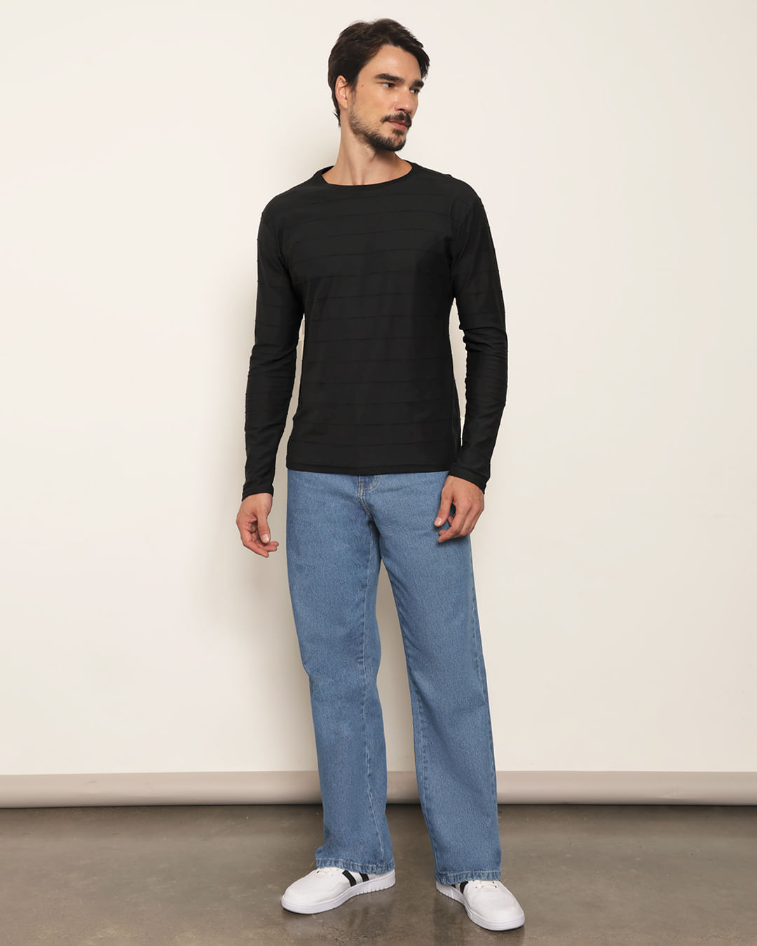 Calça Jeans Masculina Baggy Com Bolsos Azul