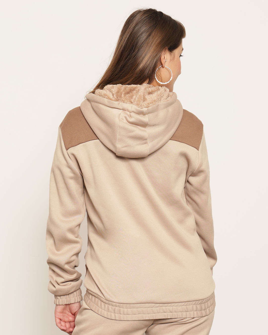 Casaco Moletom Feminina Jaqueta De Moletom Com Capuz Riachuelo