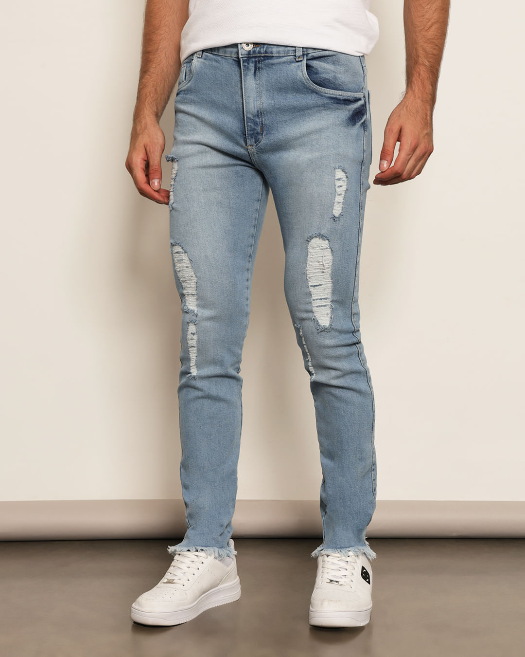 Skinny CalÃ§a Jeans Cropped Masculina Calça Jeans Skinny Malwee