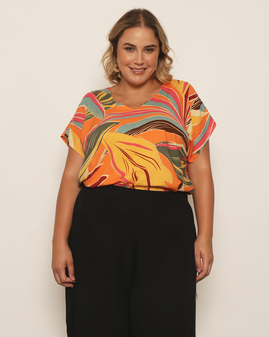 Plus Size Blusa Suede Feminina Atacado Blusa Plus Size Viscolinho