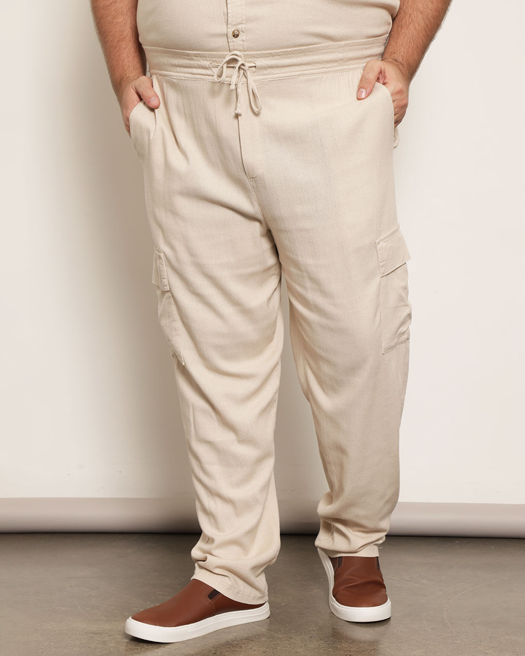 Calça Social De Linho Masculino Bege Looks Masculinos CalÇa De